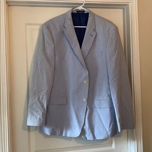 Tommy Hilfiger Men’s Blue and White Jacket